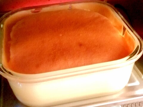 耐熱容器&トースター焼き♡シフォン風スポンジケーキ